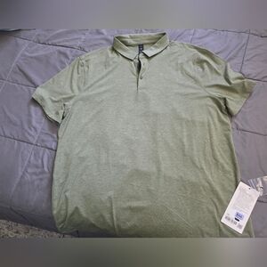 Lululemon Men's Evolution Olive Short Sleeve Polo Shirt